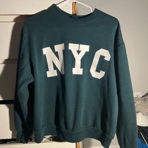 Green NYC crewneck